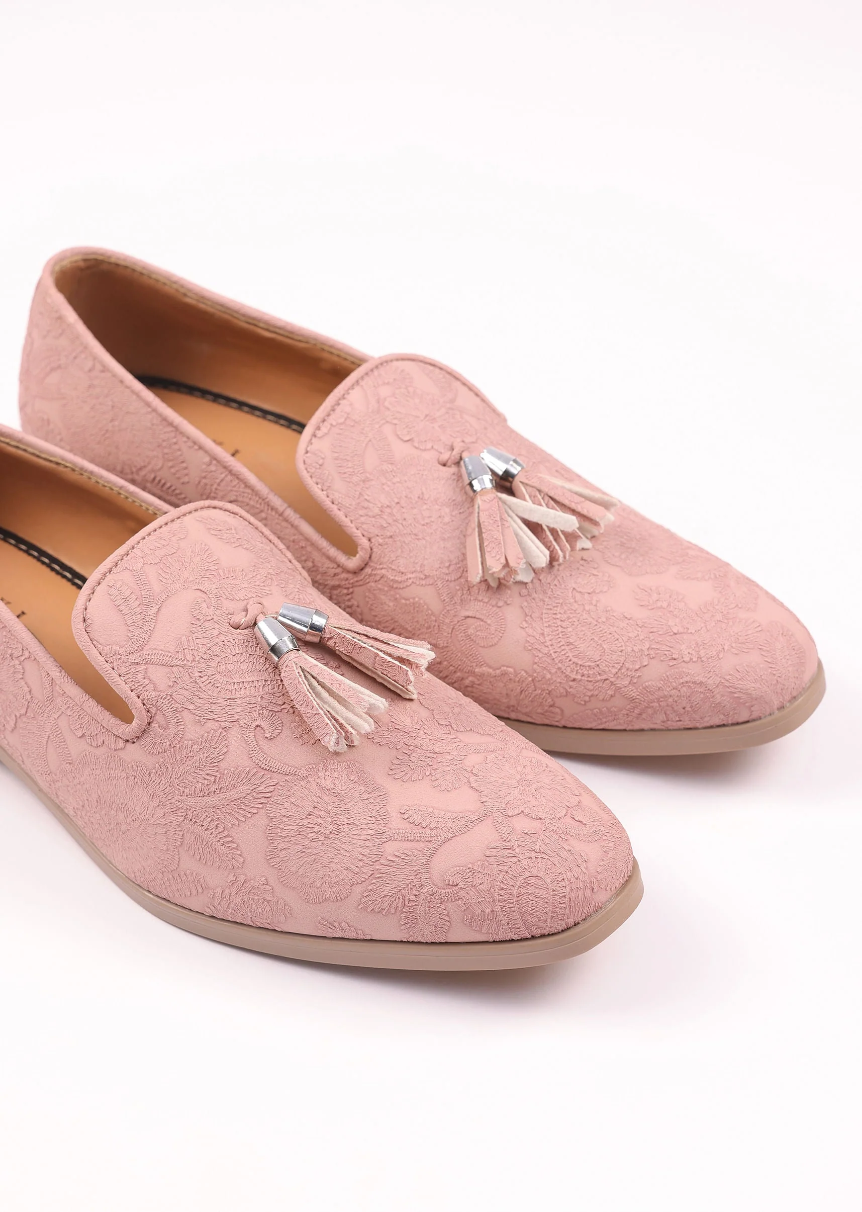 Pink Vegan Leather Tassel Jutti