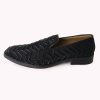 Black Velvet Juttis With Cutdana Work