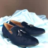Black Velvet Tassel Jutti