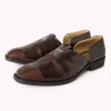 Brown Juttis with Block Heels