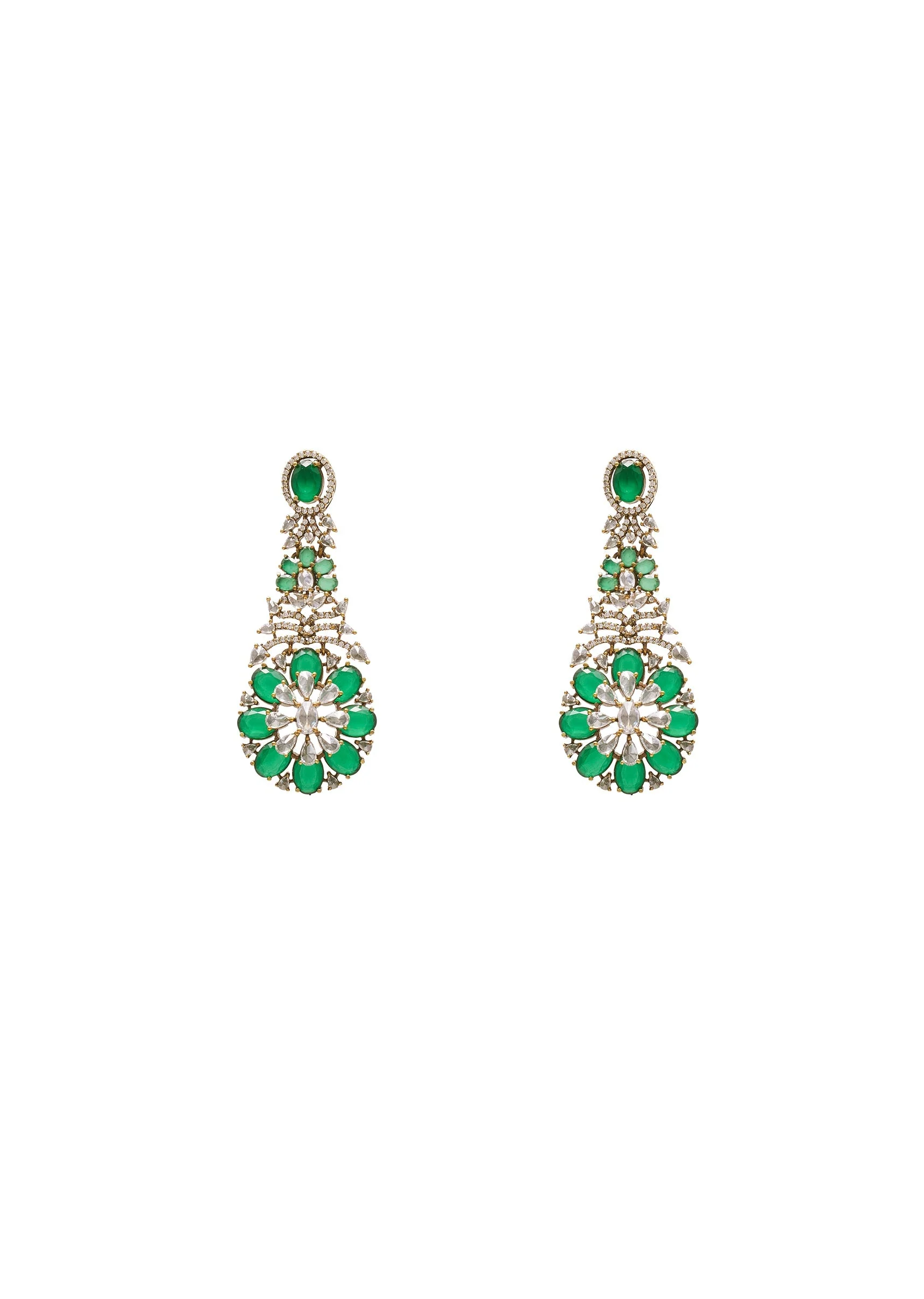 Green Crystal Zirconia Necklace Set