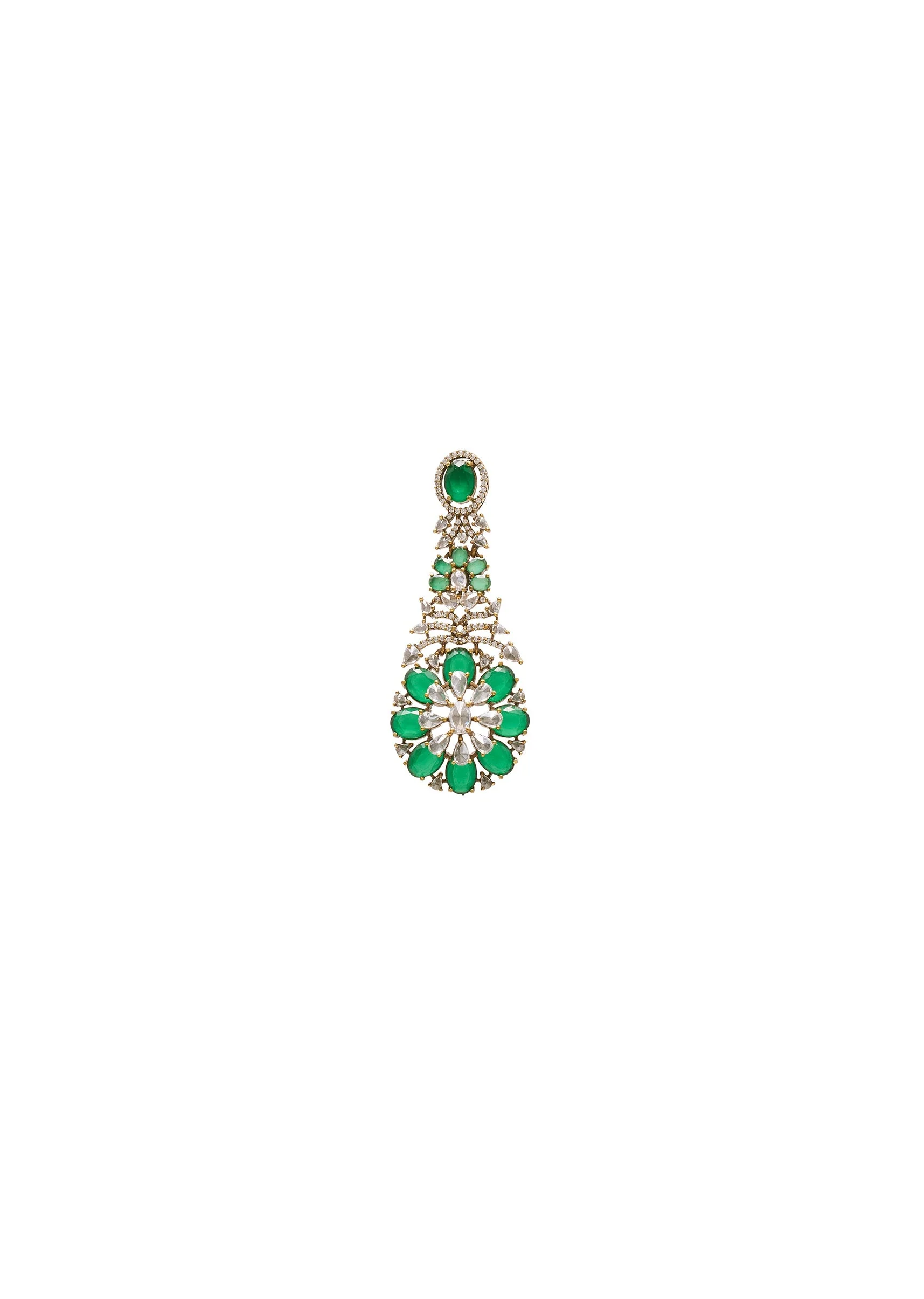 Green Crystal Zirconia Necklace Set