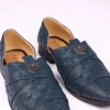 11703-navy-blue-vegan-leather-jutti-with-criss-cross-pattern-3.webp Navy Blue Vegan Leather Jutti With Criss Cross Pattern
