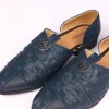 11703-navy-blue-vegan-leather-jutti-with-criss-cross-pattern-4.webp Navy Blue Vegan Leather Jutti With Criss Cross Pattern