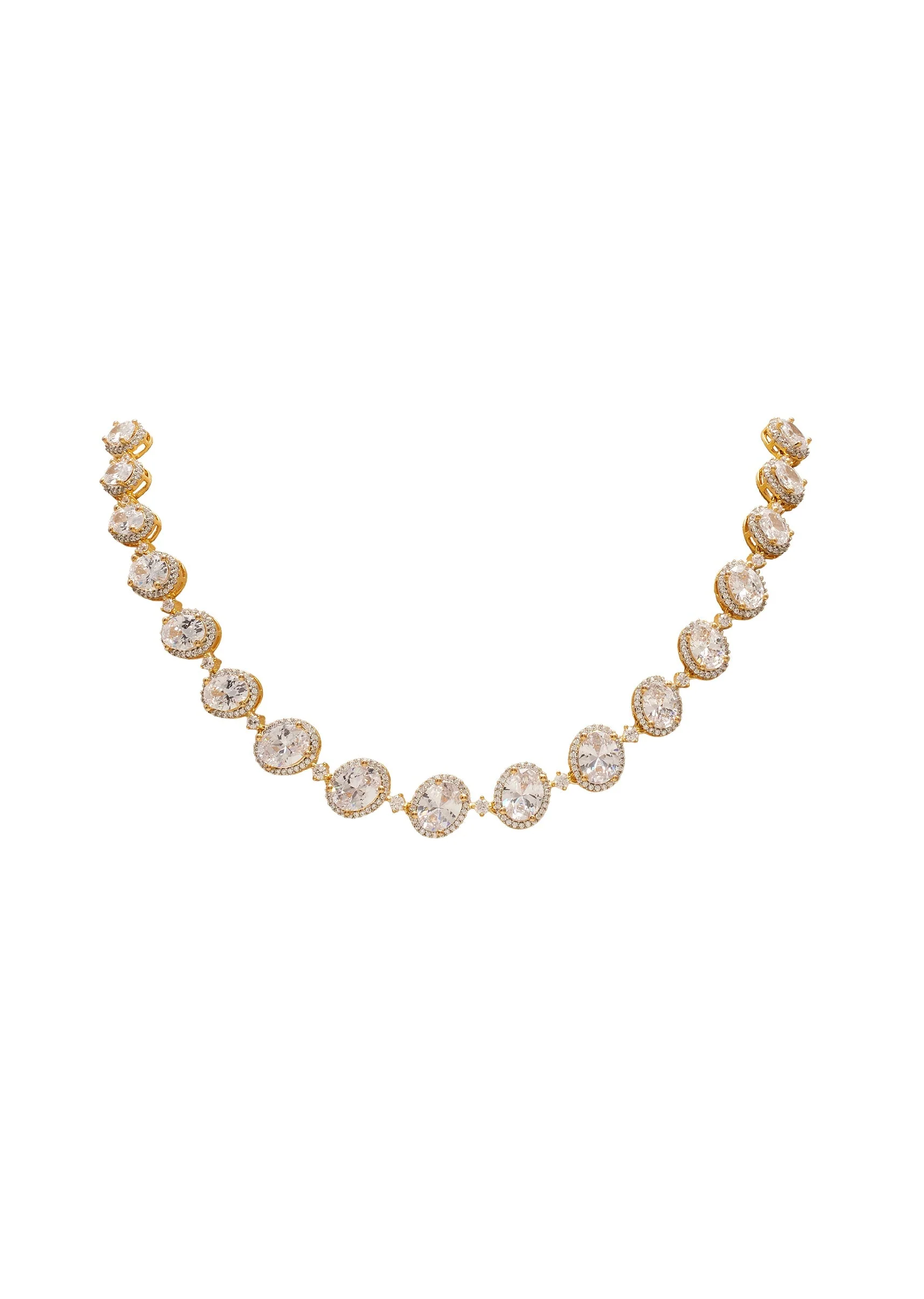 Crystal Layered Necklace Set
