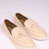 Ivory Vegan Leather Tassel Jutti