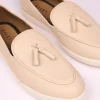 Ivory Vegan Leather Tassel Jutti
