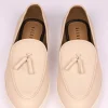 Ivory Vegan Leather Tassel Jutti