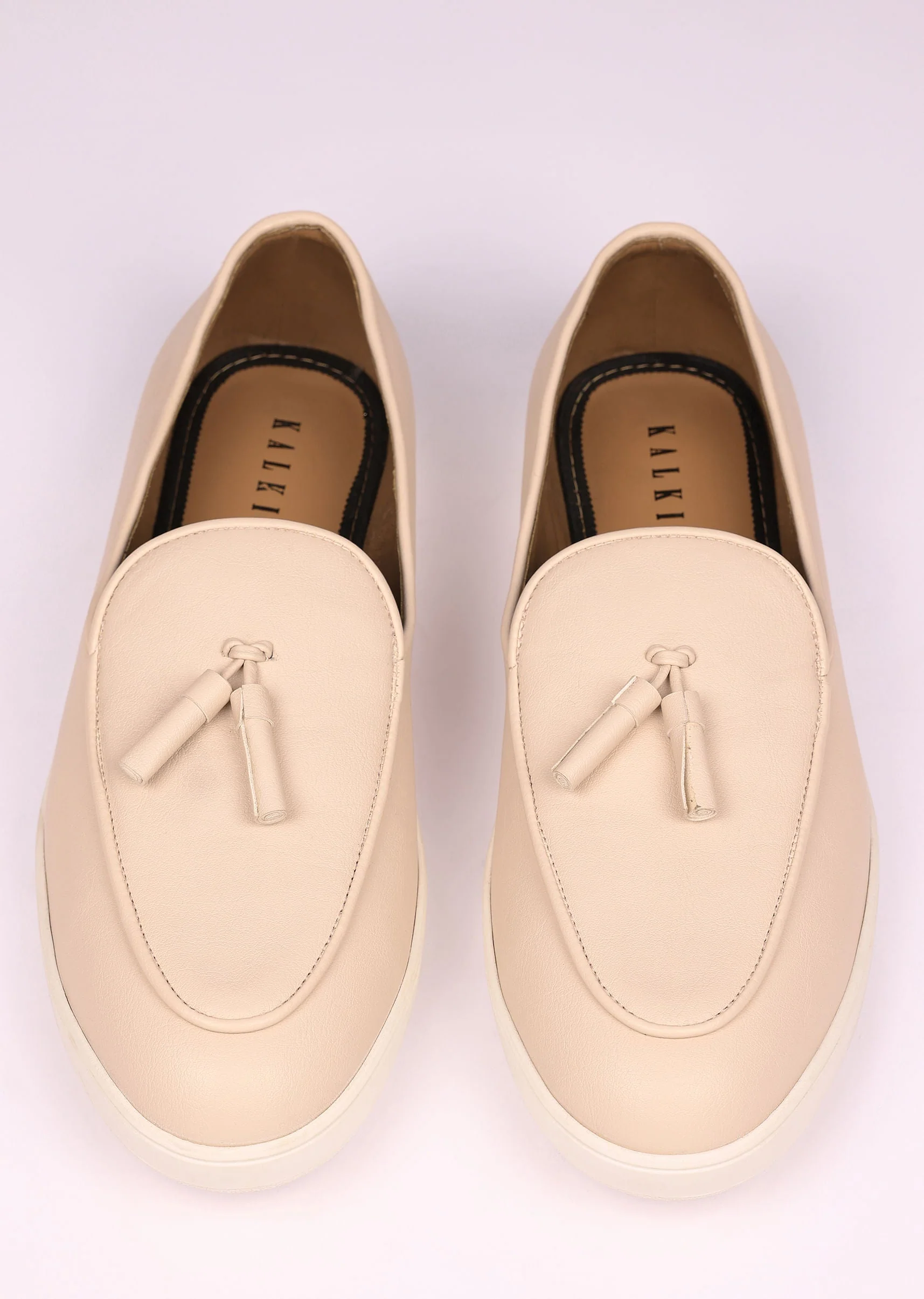 Ivory Vegan Leather Tassel Jutti