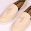 Ivory Vegan Leather Tassel Jutti