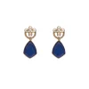 Blue Stone Choker Necklace Set