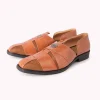Brown Juttis with Cutwork Detail