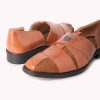 Brown Juttis with Cutwork Detail
