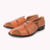 Brown Juttis with Cutwork Detail