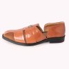 Brown Juttis with Cutwork Detail