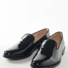 Black Faux Leather Footwear For Men For Reception