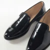 Black Faux Leather Footwear For Men For Reception