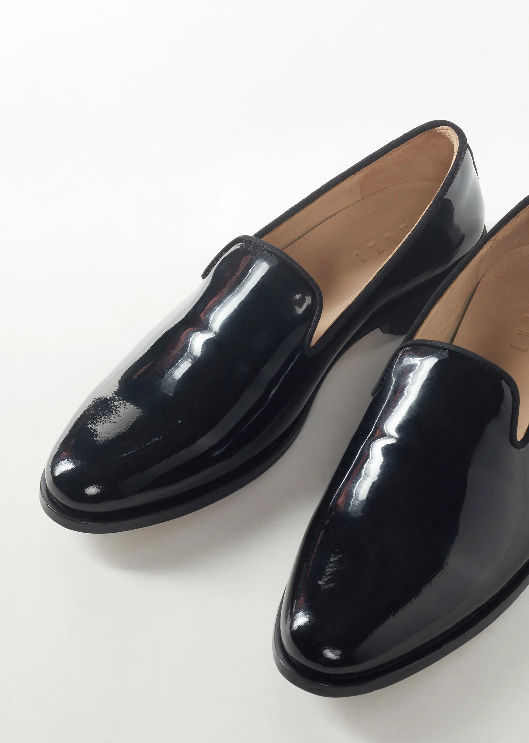 Black Faux Leather Footwear For Men For Reception