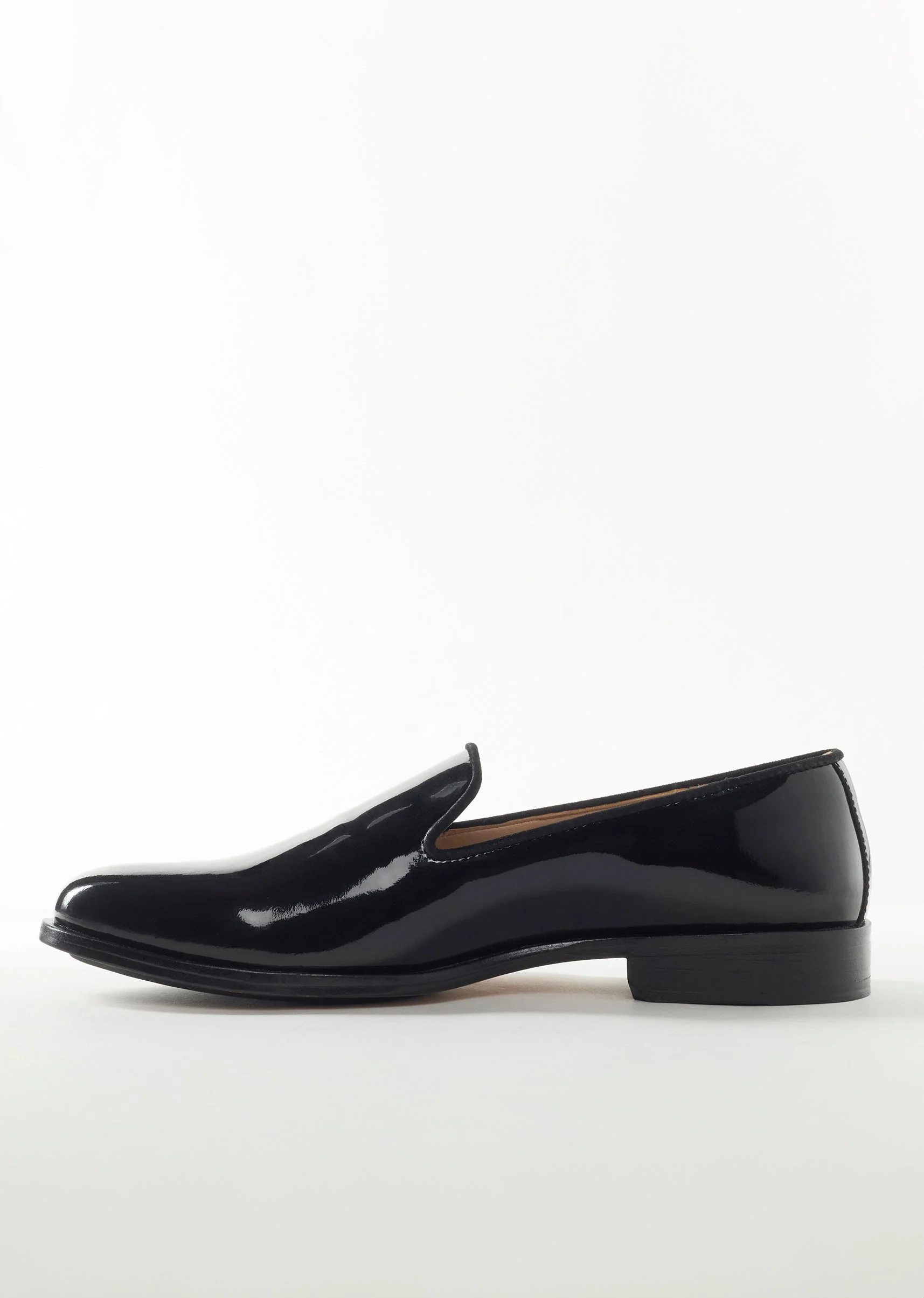 Black Faux Leather Footwear For Men For Reception