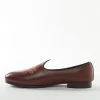 Brown Mens Footwear With Embroidery Work