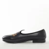 Black Mens Footwear With Embroidery Detail Work