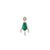 Emerald Drop Kundan Necklace Set