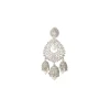 Silver Plated Zircon Earrings
