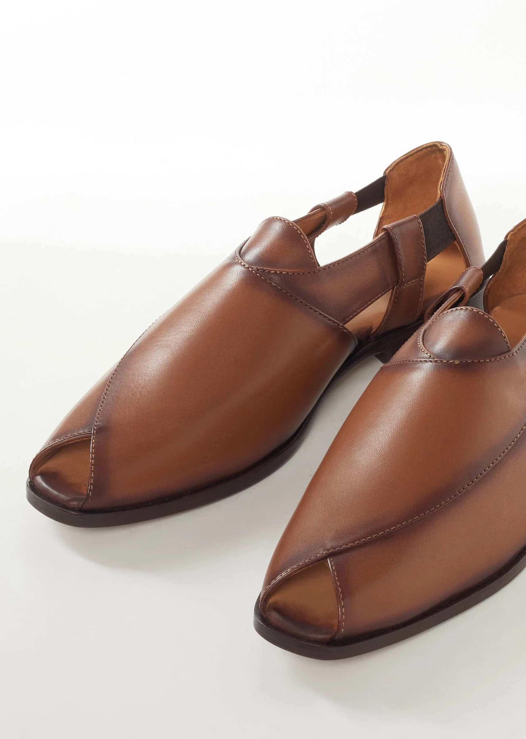 Faux Leather Footwear For Men