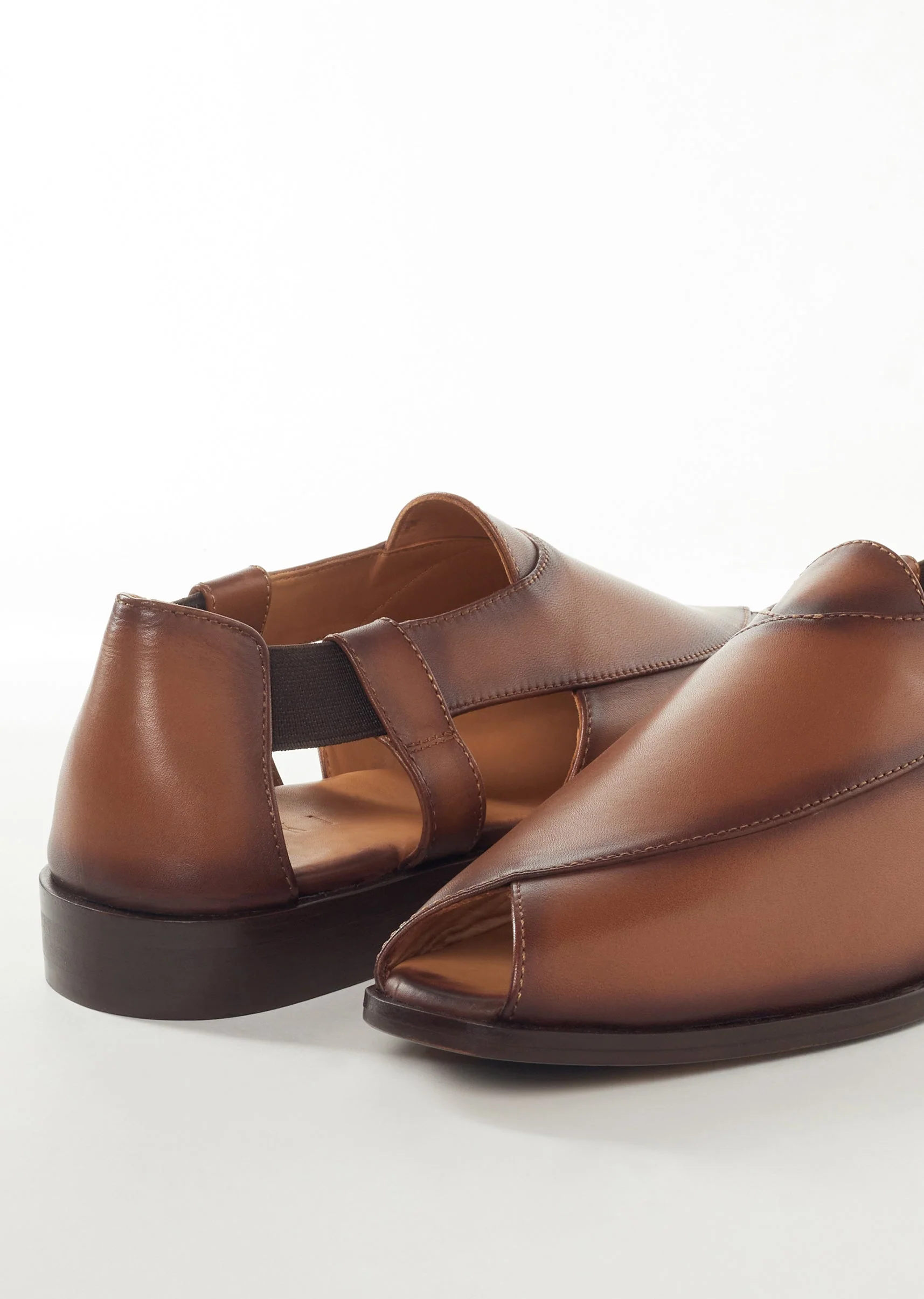 Faux Leather Footwear For Men