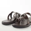 Faux Leather Footwear For Men in Brown