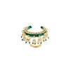 Crescent Kundan Statement Ring
