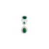 Pearl And Green Stone Statement Necklace Set