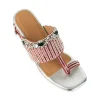 Silver Hand Hand Embellished Faux Leather Block Heels