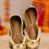 Gold Mirror Embellished Juttis