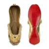 Gold Mirror Embellished Juttis