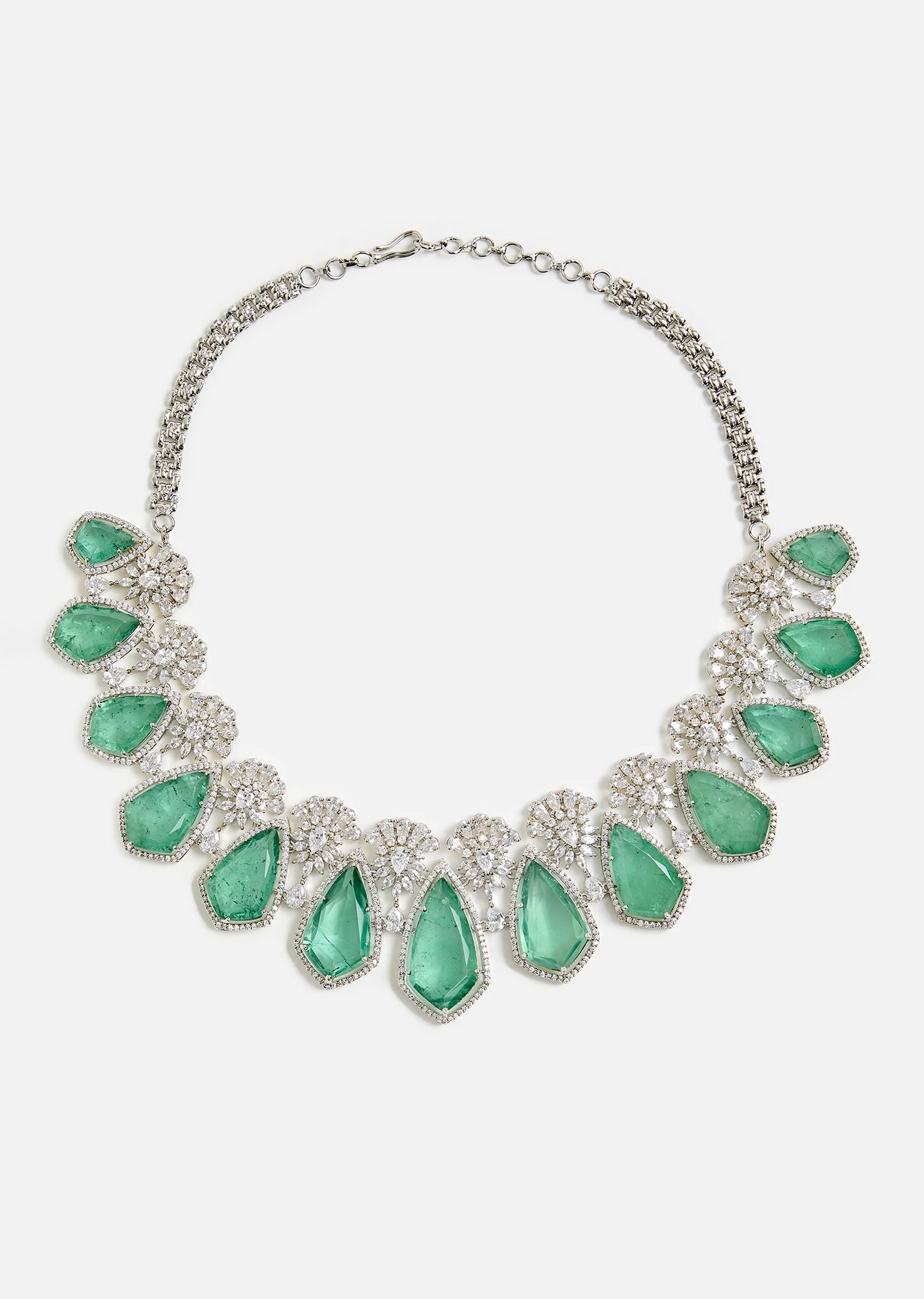 Emerald Elegance Necklace Set