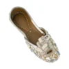 Silver Metallic Bead Embellished Juttis