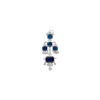 Silver Plated Blue Gemstone Dangler Earrings