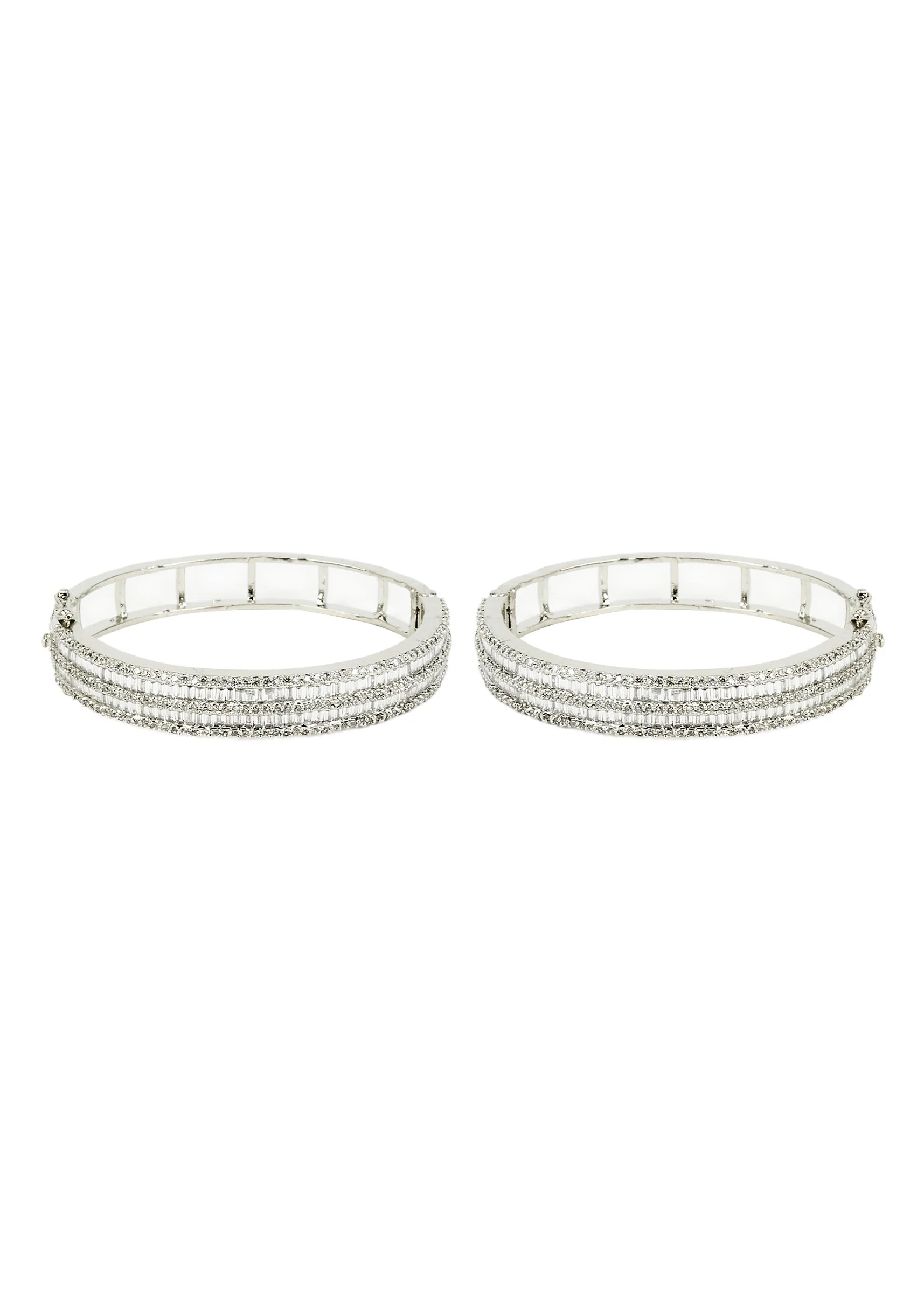 Silver Plated Zircon Kadas