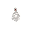 Red Onyx and cubic Zircon Chandelier Earrings