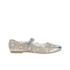 Silver Hand Embroidered Pearl Floral Juttis