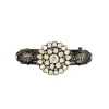 Silver Plated Black Zircon Kadas