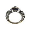 Silver Plated Black Zircon Kadas