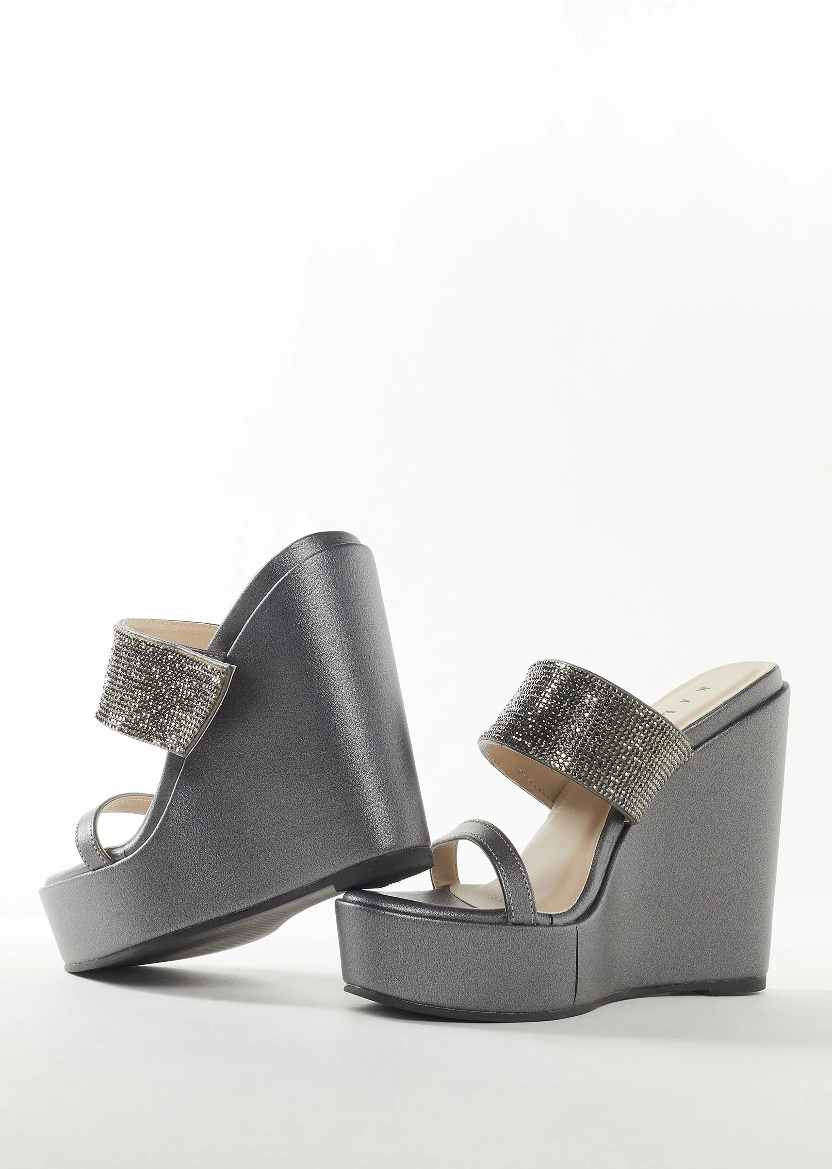 Black Womens Footwear With Embellished Detail Work