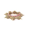 Gold Plated Pink Kundan Polki Kada