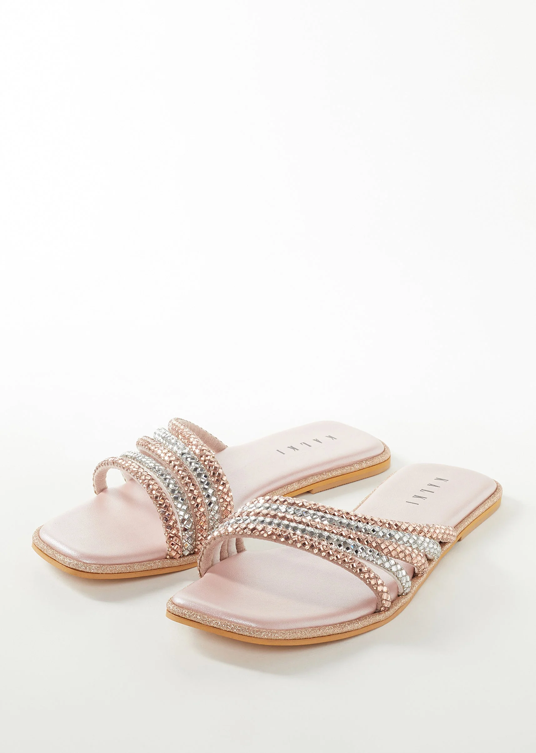 12104-cream-faux-leather-womens-footwear-with-embellished-detail-work-1.webp Cream Faux Leather Womens Footwear With Embellished Detail Work