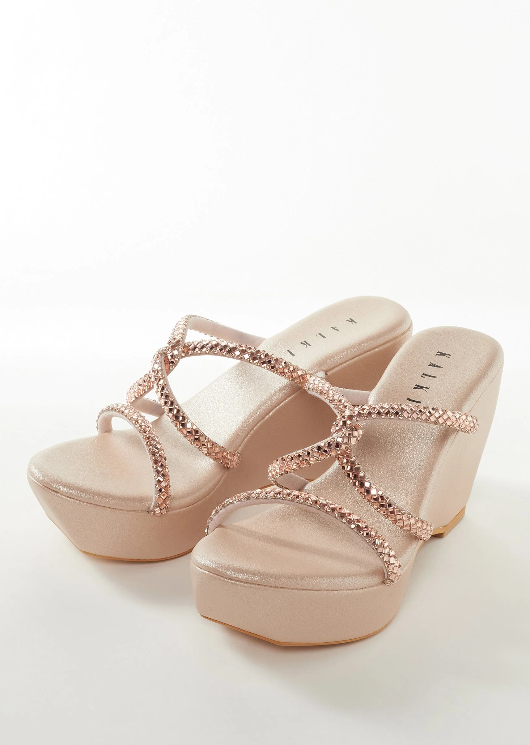 12127-rose-gold-womens-footwear-with-embellished-detail-work-1.webp Rose Gold Womens Footwear With Embellished Detail Work