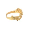 Gold Plated Red Synthetic Stone Kada
