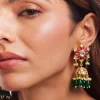 Gold Plated Pachi Kundan Long Necklace Set