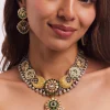 Multi Colour Kundan And Polki Necklace Set